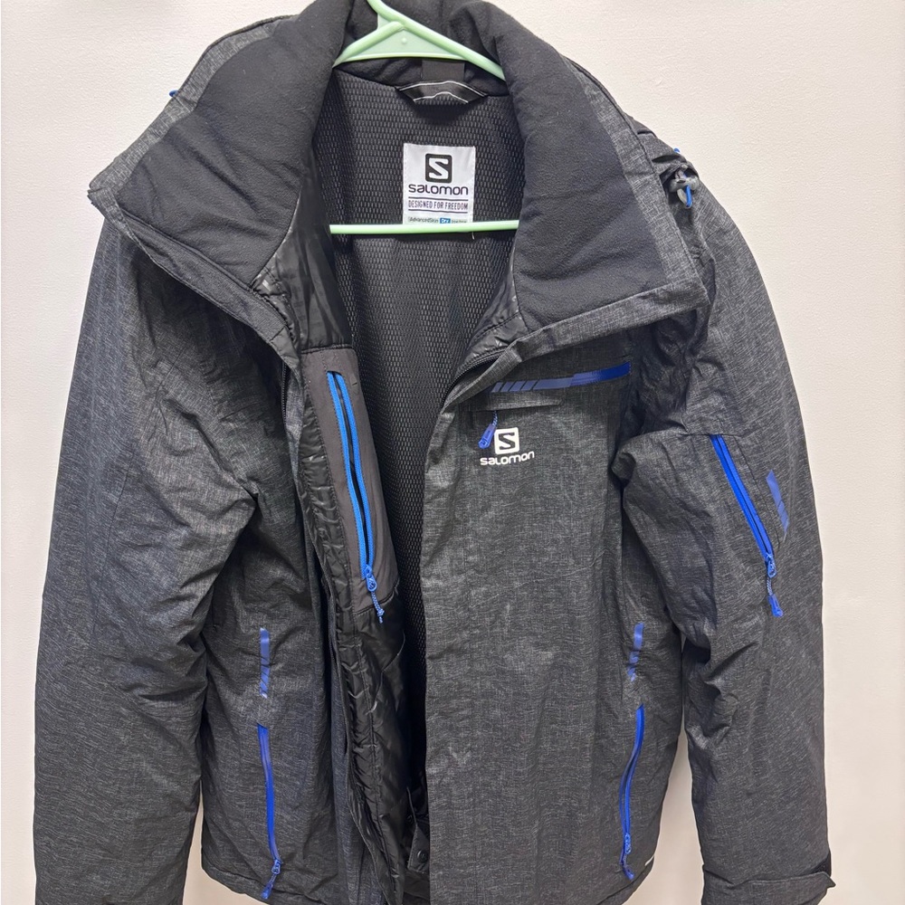 Salomon Ski Jacket Dark Heather Grey